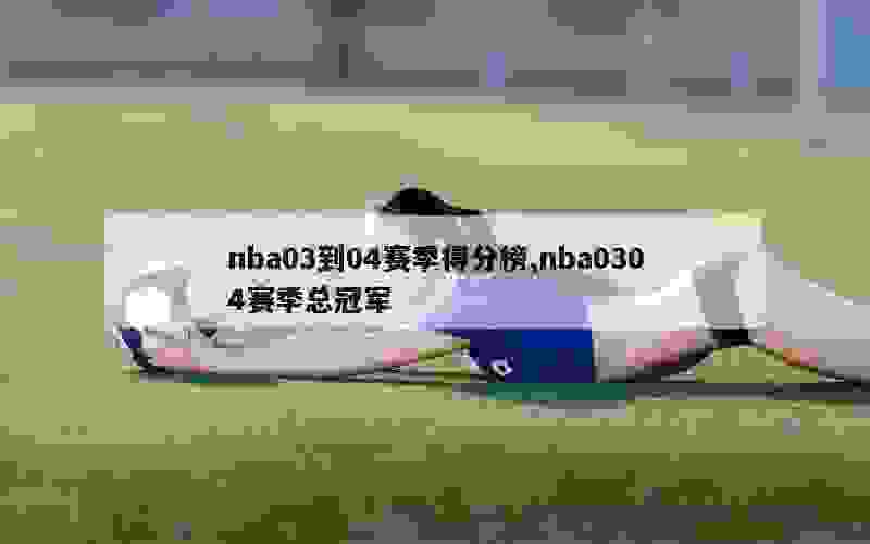 nba03到04赛季得分榜,nba0304赛季总冠军