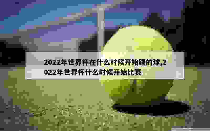 2022年世界杯在什么时候开始踢的球,2022年世界杯什么时候开始比赛